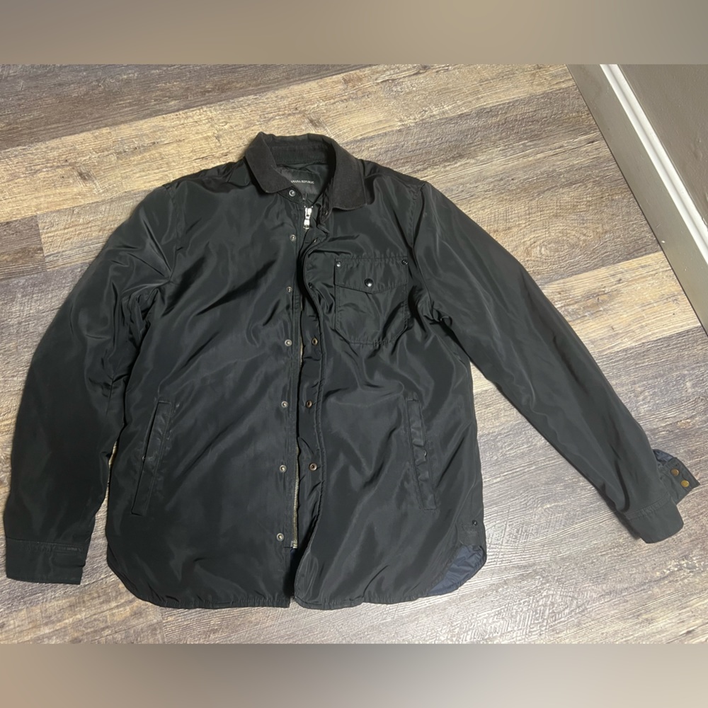 Banana Republic Mens Jacket Black Medium